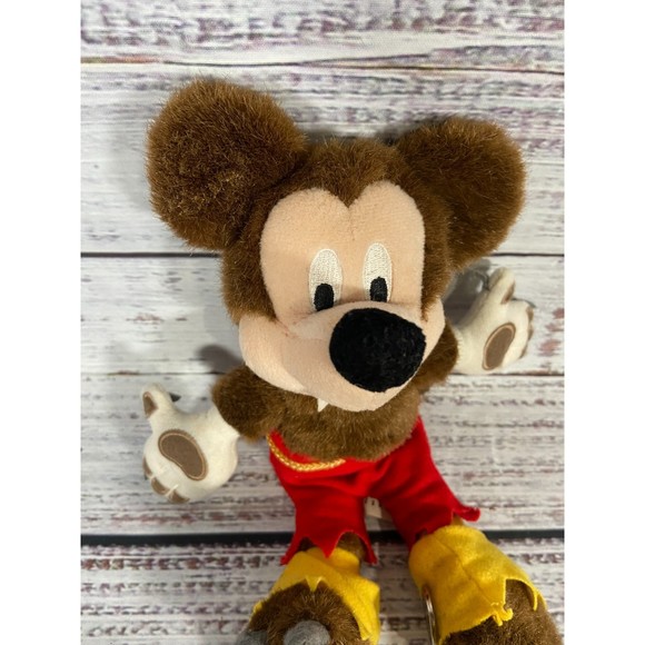 Vintage Mickey Mouse Werewolf Halloween 2001 Walt Disney World Plush - Picture 2 of 7